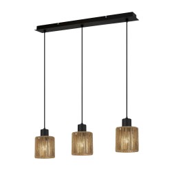 LAMPA SUFITOWA WISZĄCA APP1821-3CP NATURE BLACK