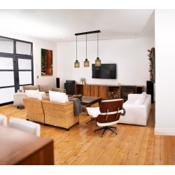 LAMPA SUFITOWA WISZĄCA APP1821-3CP NATURE BLACK