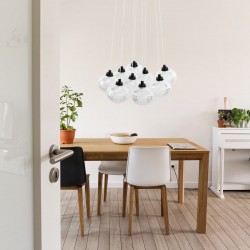 LAMPA SUFITOWA MS022-9CP Czarna