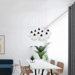 LAMPA SUFITOWA MS022-9CP Czarna