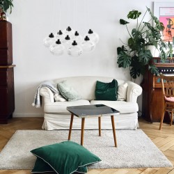 LAMPA SUFITOWA MS022-9CP Czarna