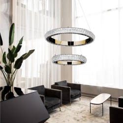 LAMPA WISZĄCA LED G043-2CP ZŁOTA