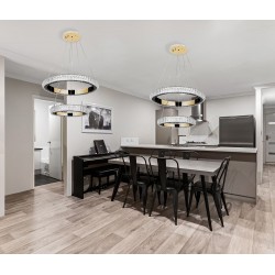 LAMPA WISZĄCA LED G043-2CP ZŁOTA