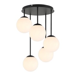 LAMPA SUFITOWA WISZĄCA APP1816-5CPR BLACK