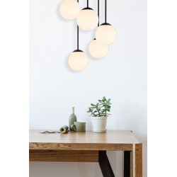 LAMPA SUFITOWA WISZĄCA APP1816-5CPR BLACK