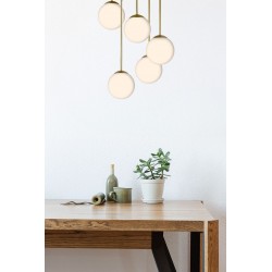 LAMPA SUFITOWA WISZĄCA APP1818-5CPR GOLD