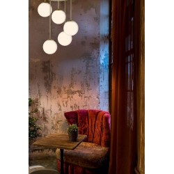 LAMPA SUFITOWA WISZĄCA APP1818-5CPR GOLD