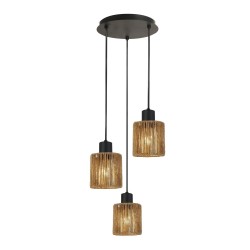 LAMPA SUFITOWA WISZĄCA APP1820-3CPR NATURE BLACK