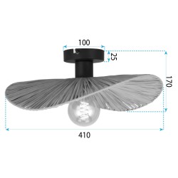 LAMPA SUFITOWA APP1827-1CP NATURE BLACK