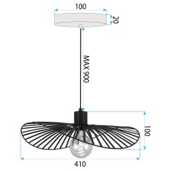 LAMPA SUFITOWA APP1840-1CP