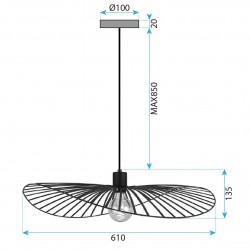 LAMPA SUFITOWA APP1841-1CP