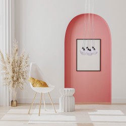 LAMPA SUFITOWA MS020-7CP Czarna