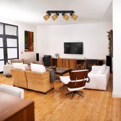 LAMPA SUFITOWA WISZĄCA APP1825-4W NATURE BLACK