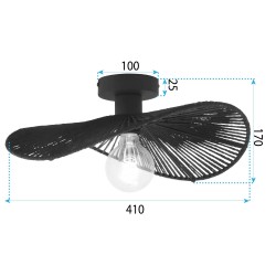 LAMPA SUFITOWA APP1832-1C BLACK