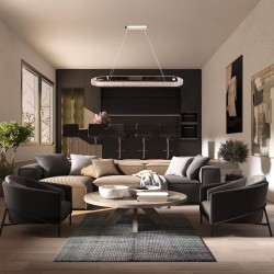 LAMPA WISZĄCA LED APP1751-CP Złota 90 cm