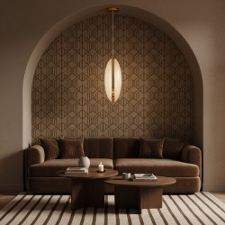 LAMPA SUFITOWA WISZĄCA LED G131-CP GOLD