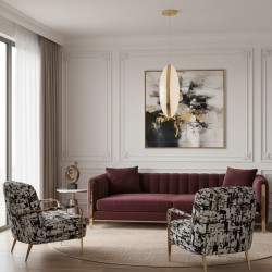 LAMPA SUFITOWA WISZĄCA LED G131-CP GOLD