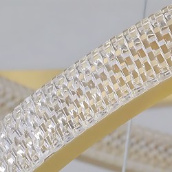 LAMPA SUFITOWA WISZĄCA LED APP1772-CP Złoto Szczotkowane