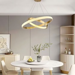 LAMPA SUFITOWA WISZĄCA LED APP1772-CP Złoto Szczotkowane