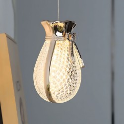 LAMPA SUFITOWA WISZĄCA LHJ107-1CP JASNE RÓŻOWE ZŁOTO