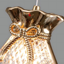 LAMPA SUFITOWA WISZĄCA LHJ107-1CP JASNE RÓŻOWE ZŁOTO