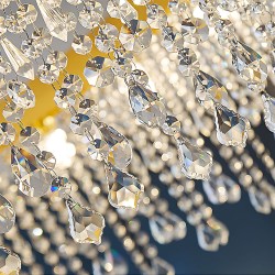 LAMPA SUFITOWA WISZĄCA LED APP1731-1CP Złota 60cm