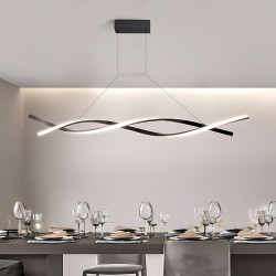 LAMPA SUFITOWA WISZĄCA LED LHJ020-CP CZARNA