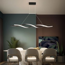 LAMPA SUFITOWA WISZĄCA LED LHJ020-CP CZARNA