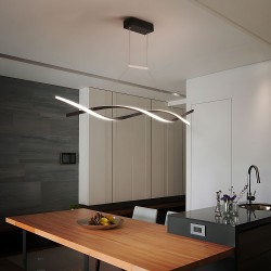 LAMPA SUFITOWA WISZĄCA LED LHJ020-CP CZARNA