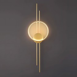 KINKIET ŚCIENNY LED APP1781-W ZŁOTY SZCZOTKOWANY