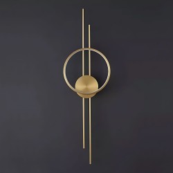 KINKIET ŚCIENNY LED APP1781-W ZŁOTY SZCZOTKOWANY