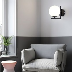 Kinkiet G101-1W Czarny Biały