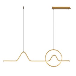 LAMPA WISZĄCA LED LHJ022-CP 120 cm ZŁOTA