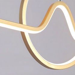 LAMPA WISZĄCA LED LHJ022-CP 120 cm ZŁOTA