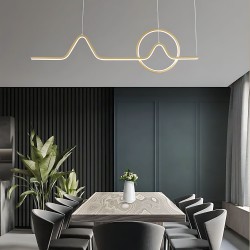 LAMPA WISZĄCA LED LHJ022-CP 120 cm ZŁOTA