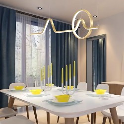 LAMPA WISZĄCA LED LHJ022-CP 120 cm ZŁOTA