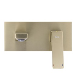 Bateria Umywalkowa Podtynkowa REA Joe Złota Szczotkowana