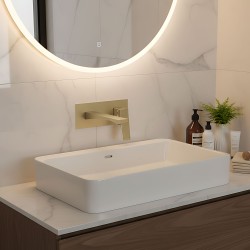 Bateria Umywalkowa Podtynkowa REA Joe Złota Szczotkowana