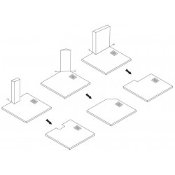 Brodzik prysznicowy Bazalt CARRARA WHITE 90x90