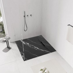 Brodzik prysznicowy Bazalt CARRARA BLACK 90x90