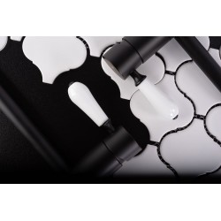 Bateria umywalkowa Rea Serra czarna niska