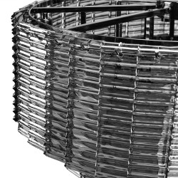 LAMPA SUFITOWA WISZĄCA APP1678-8CP SZARA