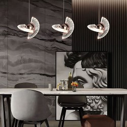 LAMPA SUFITOWA WISZĄCA LED LHJ108-2CP ZŁOTA