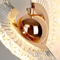 LAMPA SUFITOWA WISZĄCA LED LHJ108-2CP ZŁOTA