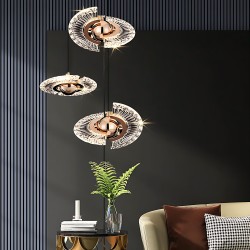 LAMPA SUFITOWA WISZĄCA LED LHJ108-2CP ZŁOTA