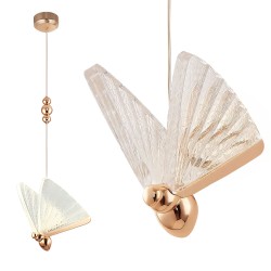 LAMPA WISZĄCA LED LHJ105-1CP JASNE RÓŻOWE ZŁOTO