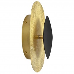 LAMPA ŚCIENNA KINKIET APP1270 CZARNA/ZŁOTA