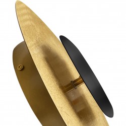 LAMPA ŚCIENNA KINKIET APP1270 CZARNA/ZŁOTA