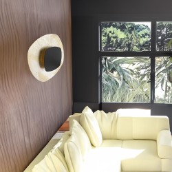 LAMPA ŚCIENNA KINKIET APP1270 CZARNA/ZŁOTA