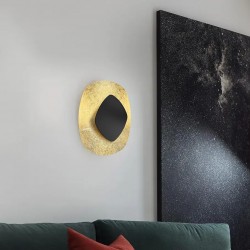 LAMPA ŚCIENNA KINKIET APP1270 CZARNA/ZŁOTA